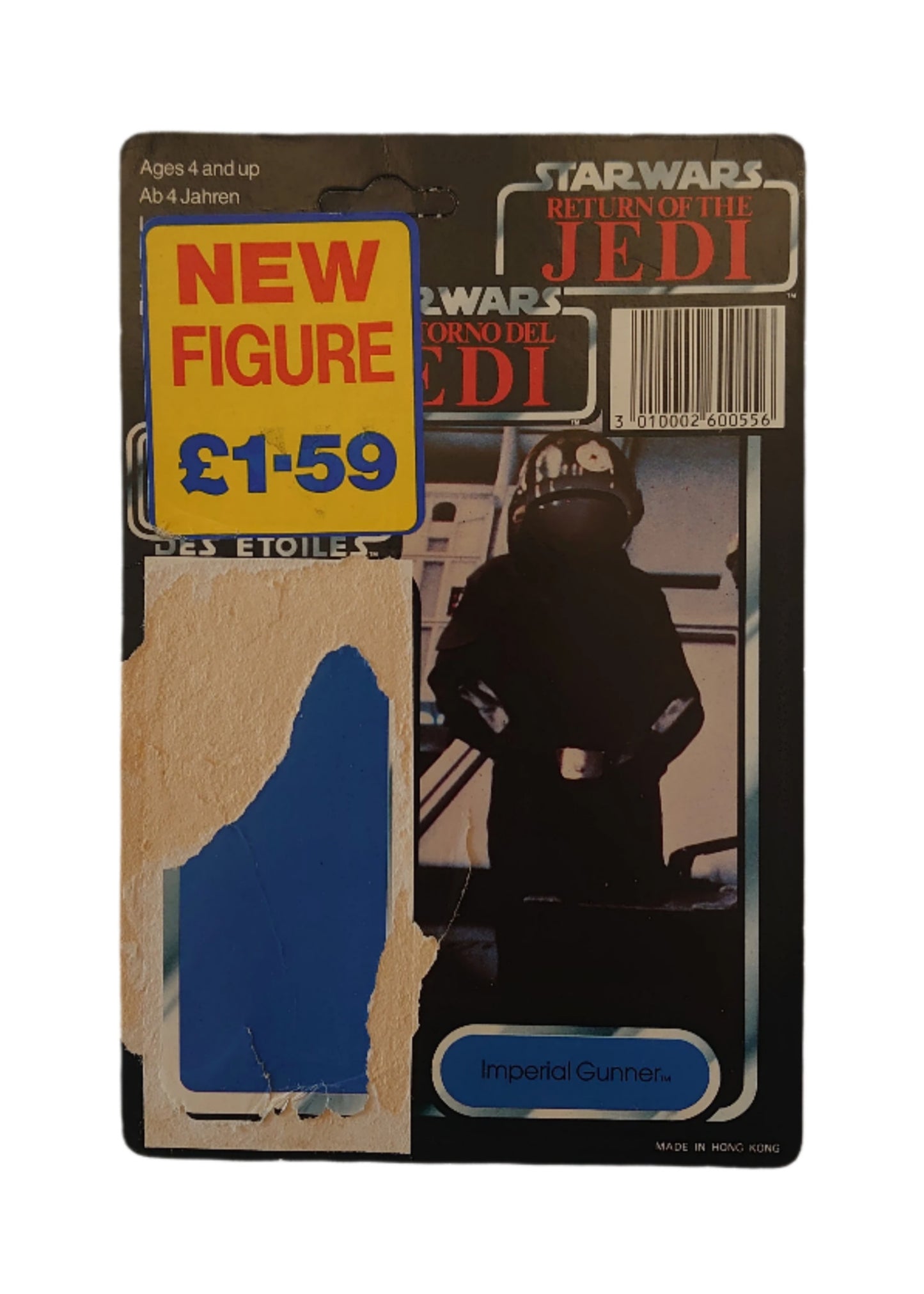 Palitoy Trilogo Imperial Gunner Backing Card Last 17 The Return Of The Jedi Star Wars A New Hope