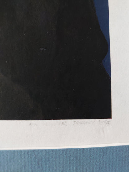 Nick Spender signed original artwork of Partick Troughton the second Doctor from the BBC television series Doctor Who