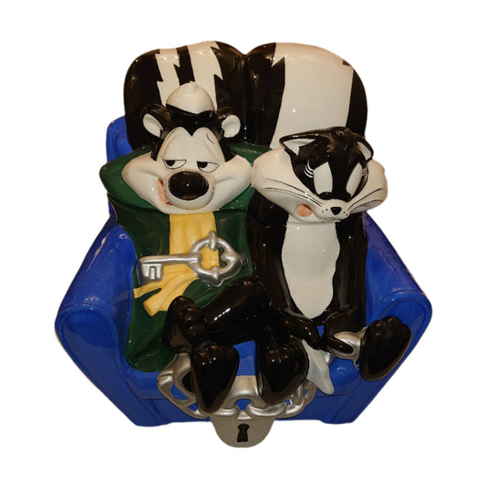 Pepe Le Pew Penelope Pussycat Looney Tunes Cookie Jar From Warner Brothers Studio Store