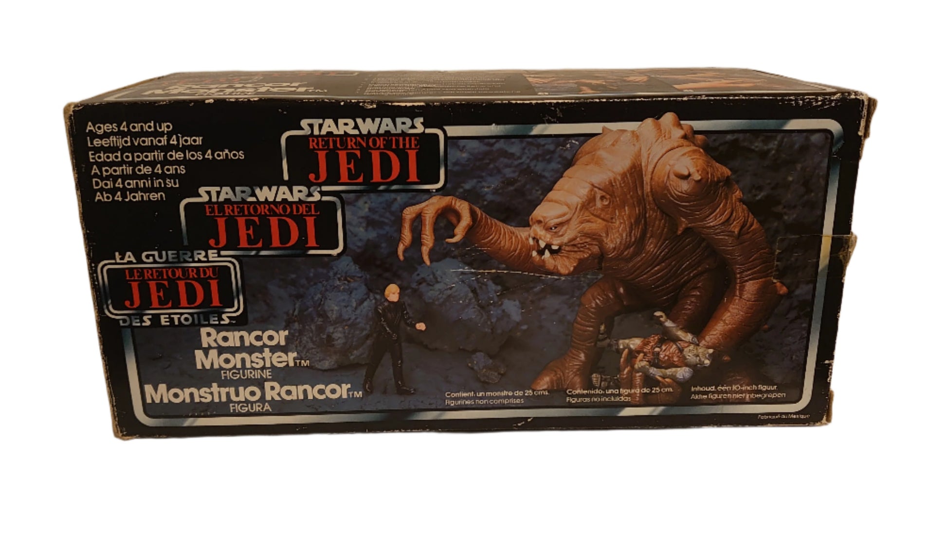 Star Wars  Return Of The Jedi Rancor Monster Tri Logo Palitoy Box 