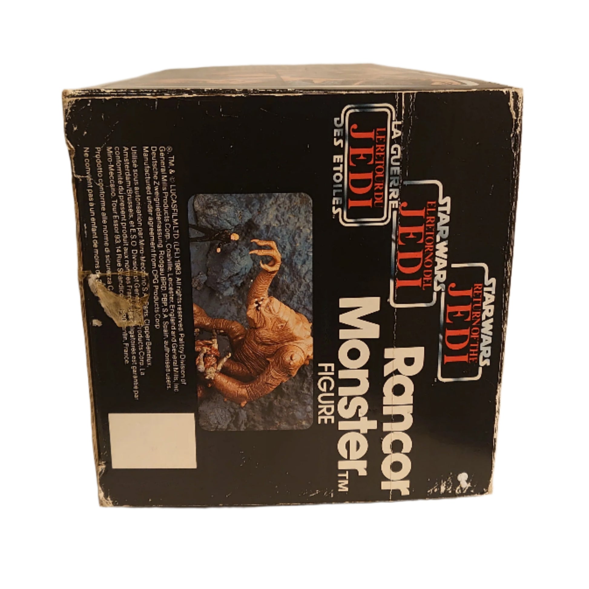 Star Wars  Return Of The Jedi Rancor Monster Tri Logo Palitoy Box 