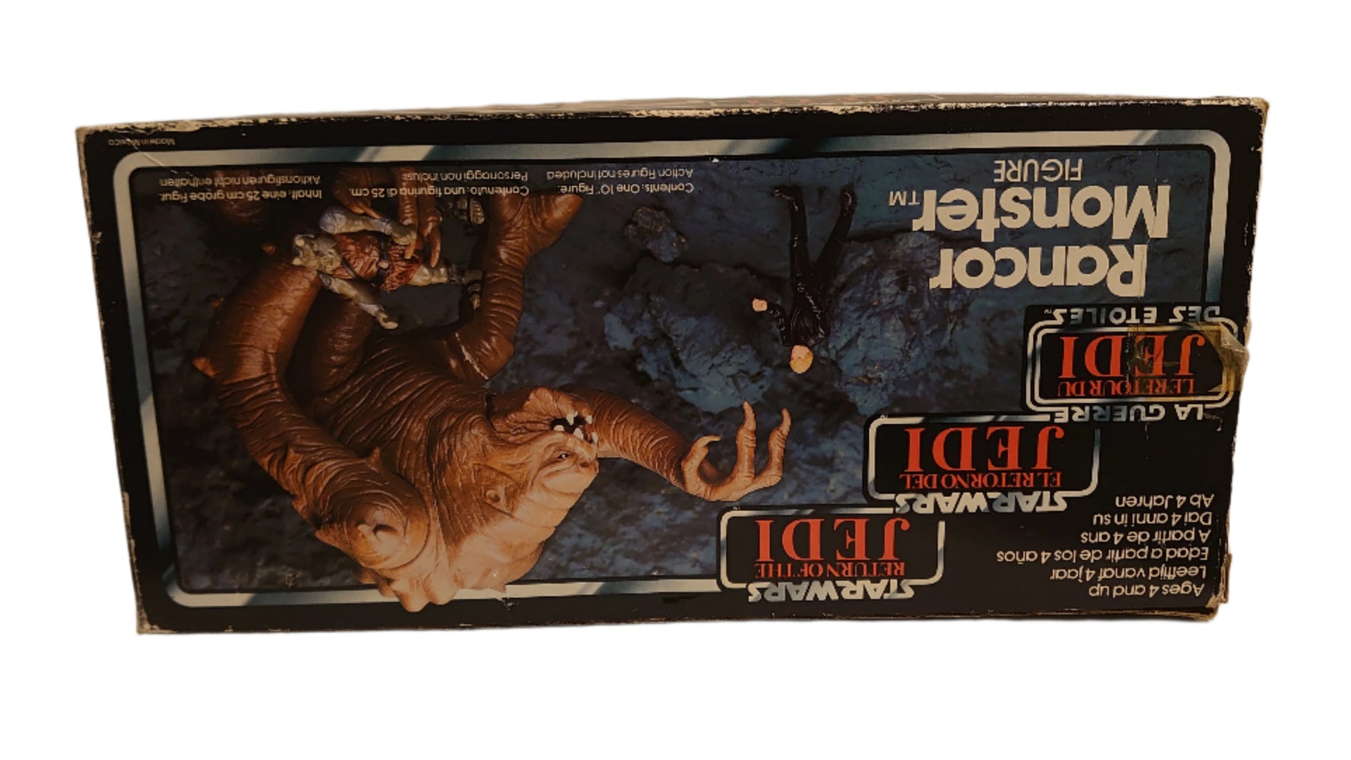 Star Wars  Return Of The Jedi Rancor Monster Tri Logo Palitoy Box 