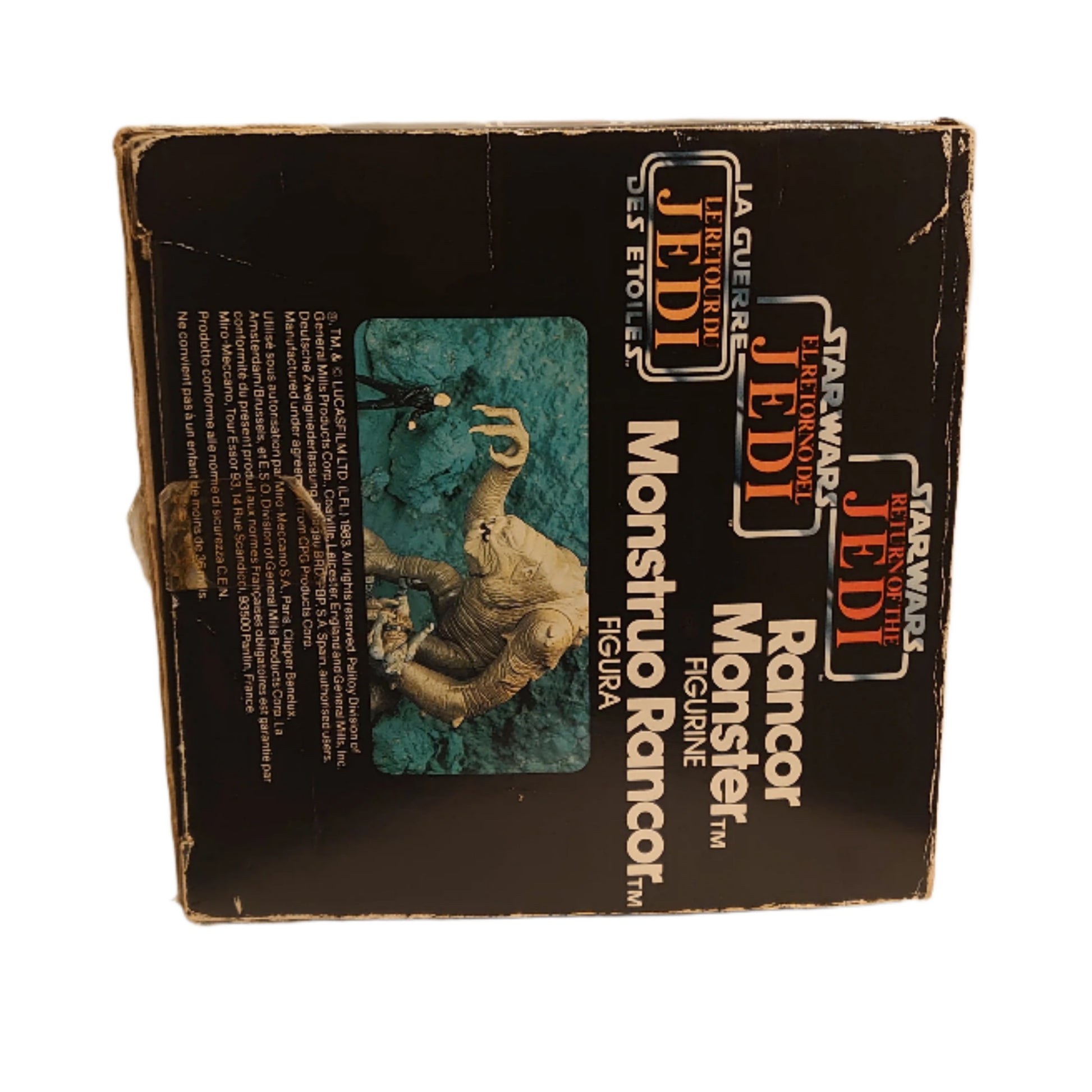 Star Wars  Return Of The Jedi Rancor Monster Tri Logo Palitoy Box 