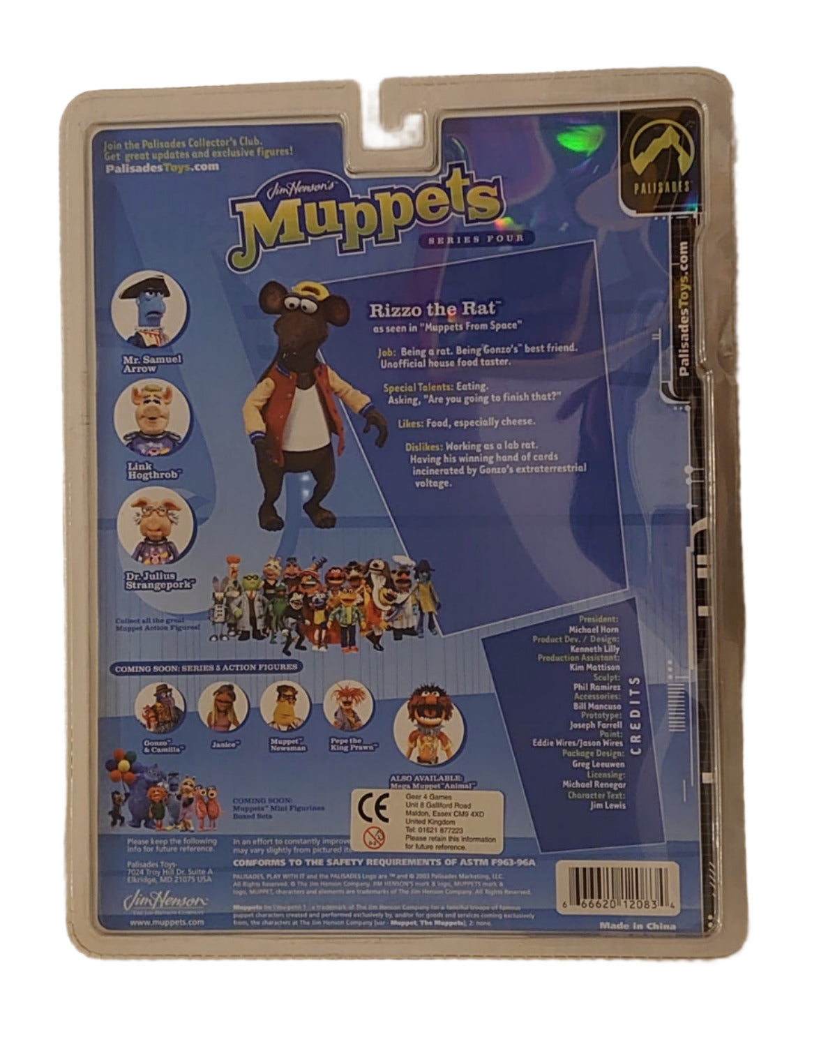 The Jim Henson Muppet Show The Muppets From Space Series 4 Rizzo The Rat Figure By Palisades Toys