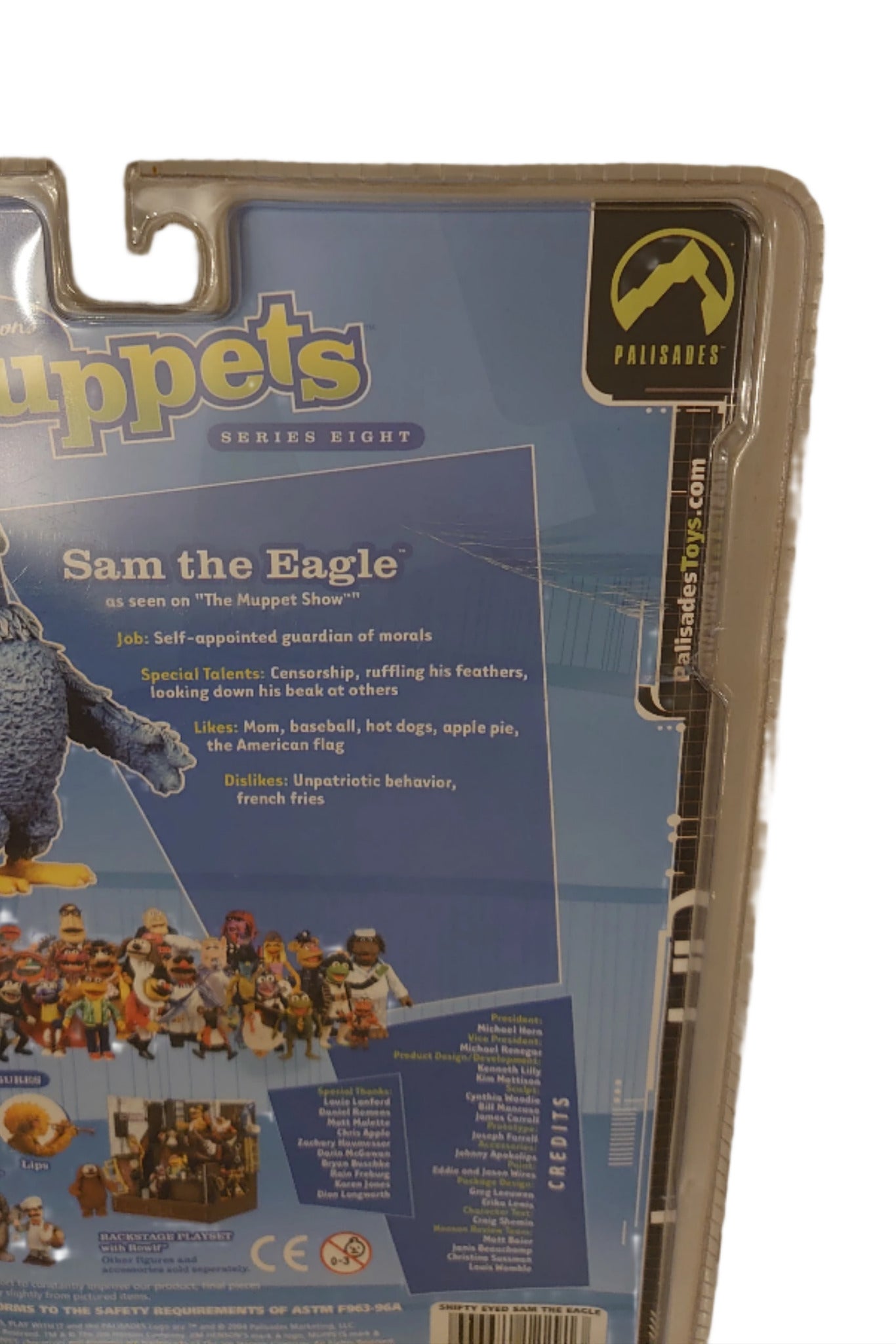 Jim Henson's The Muppet Show Shifty Eyes Sam The American Eagle By  Palisades Toys Series 8 Figure
