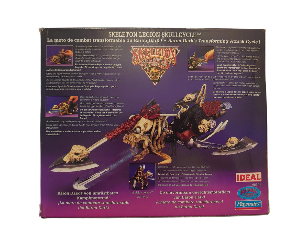 Collectible Skeleton Legion Warriors Baron Dark's Skullcycle By Playmates / Ideal Toys