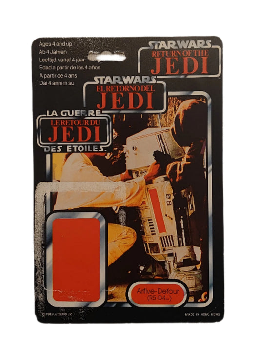 Star Wars A New Hope The Return Of The Jedi Palitoy Trilogo R5 D4 Arfive Defour Backing Card
