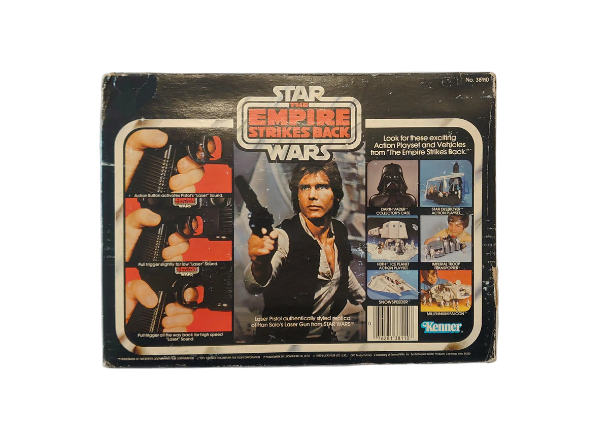 Han Solo Smugglers Blaster / Laser Pistol By Kenner - Vintage Star Wars Empire Strikes Back Collectable Toy
