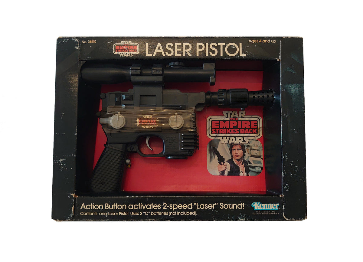 Han Solo Smugglers Blaster / Laser Pistol By Kenner - Vintage Star Wars Empire Strikes Back Collectable Toy