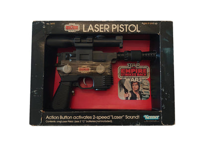 Han Solo Smugglers Blaster / Laser Pistol By Kenner - Vintage Star Wars Empire Strikes Back Collectable Toy