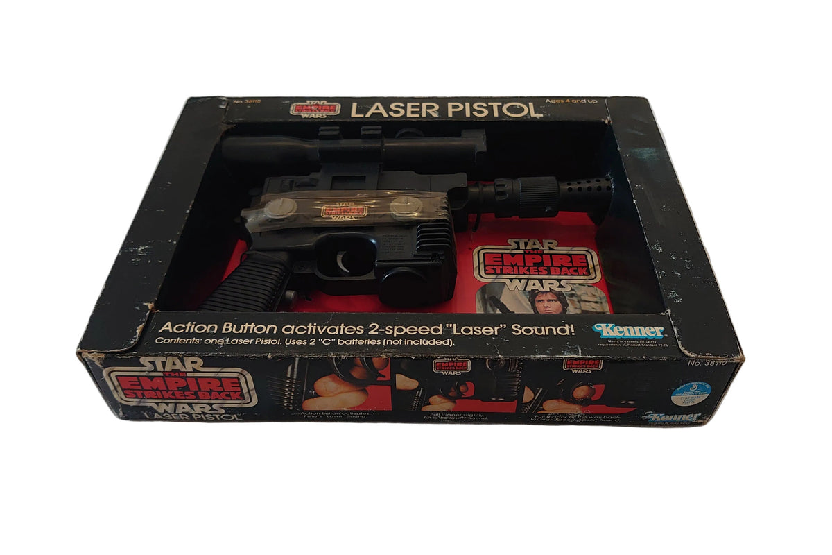 Han Solo Smugglers Blaster / Laser Pistol By Kenner - Vintage Star Wars Empire Strikes Back Collectable Toy