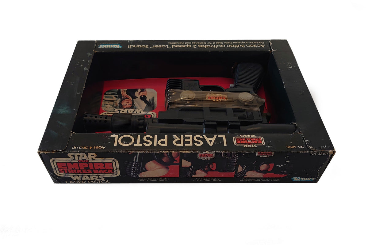 Han Solo Smugglers Blaster / Laser Pistol By Kenner - Vintage Star Wars Empire Strikes Back Collectable Toy