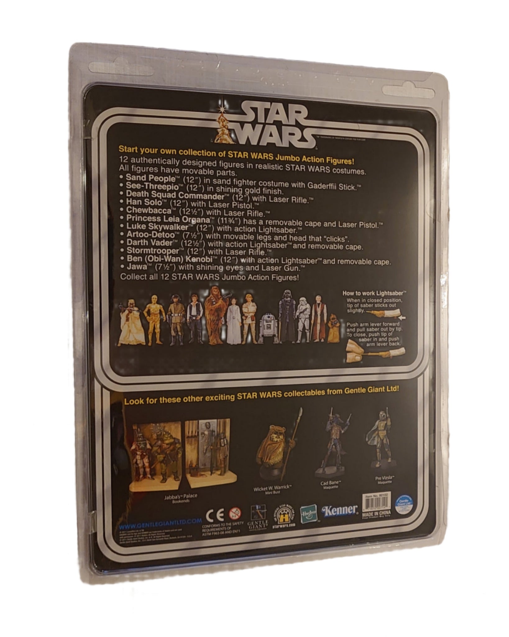 Star Wars A New Hope Han Solo Palitoy Kenner Gentle Giant Jumbo Figure