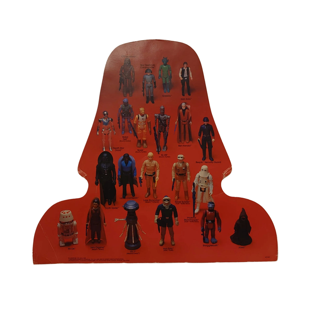 Vintage Star Wars Darth Vader's Action Figure Collector's Carry Case By Kenner Products - The Empire Strikes Back