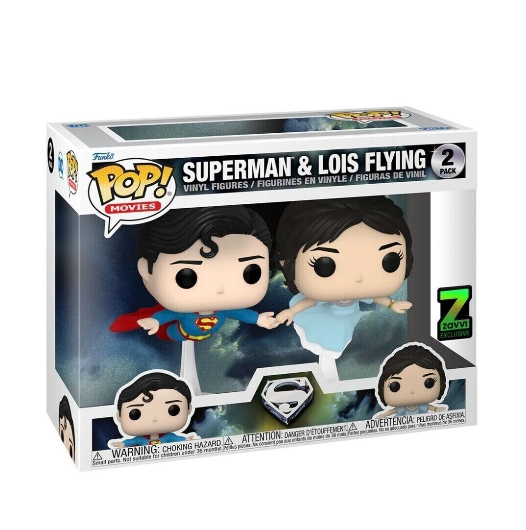 DC Detective Comics Zavvi Exclusive Funko Pop Superman & Lois Lane Flying