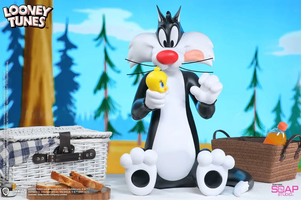Sylvester J. Pussycat Sr. Tweety Bird Large Vinyl Statue By Soap Studios