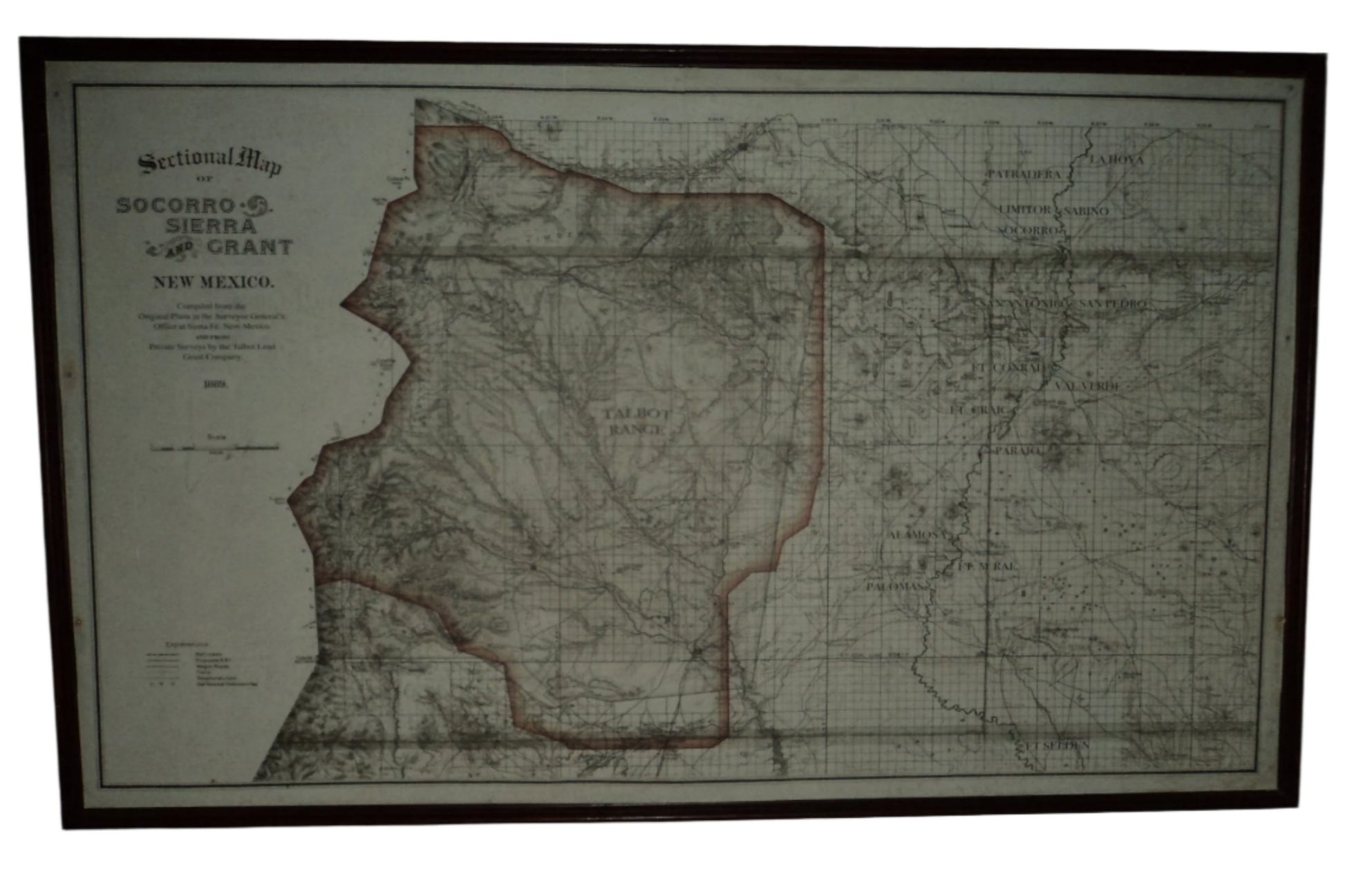 Universal Monsters Penny Dreadful Horror Series Screen Used Talbot Ranch Map