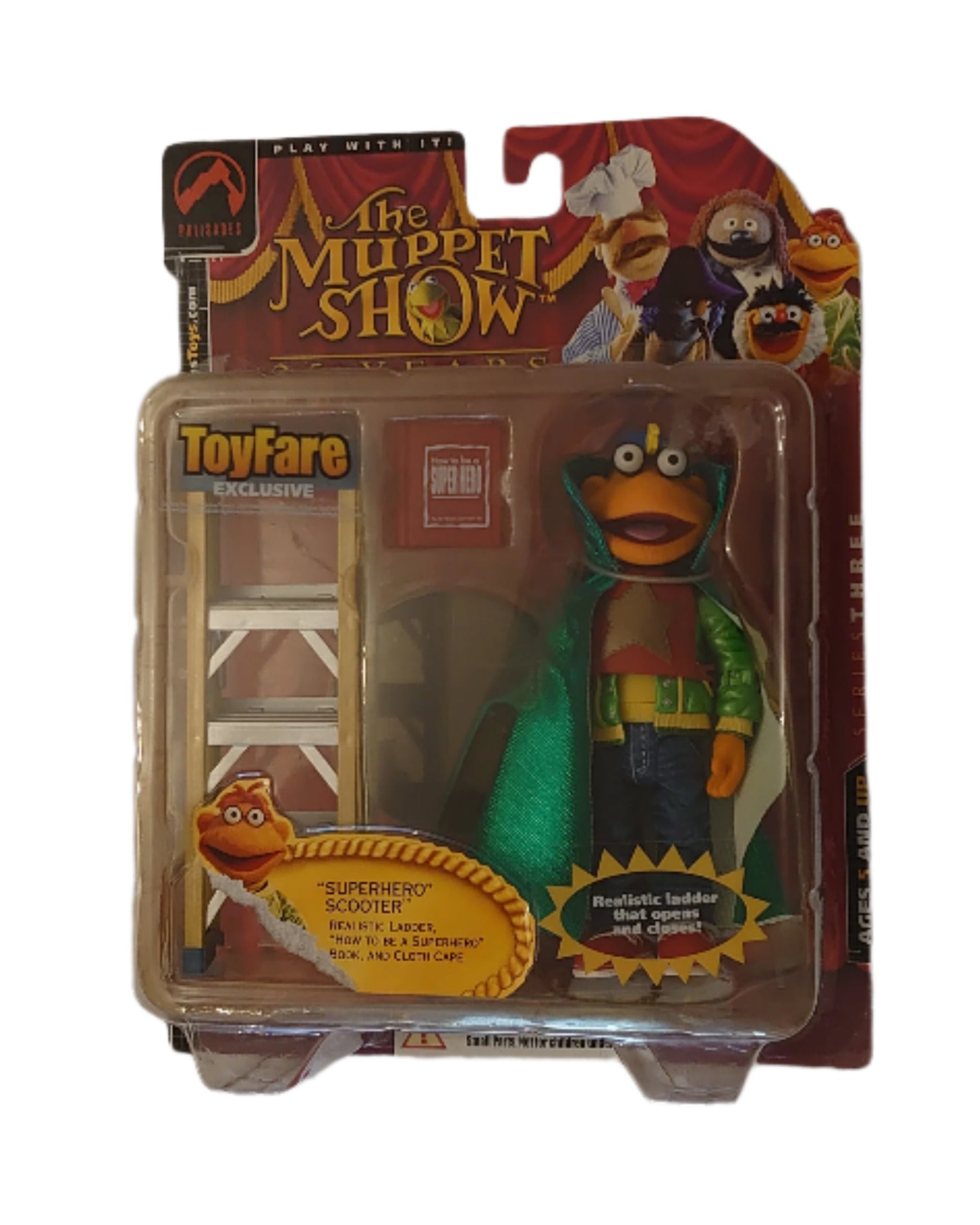 Series 3 Toyfare Exclusive Superhero Scooter From Jim Henson's Muppet Show By Palisades Toys