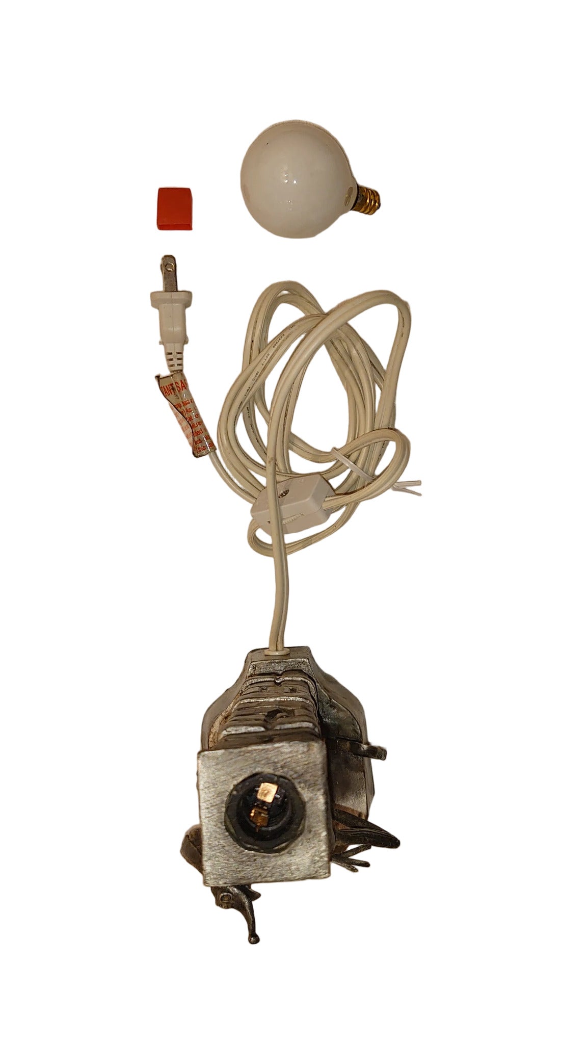 Pewter Statue Jack Skellington And Zero Lamp From The Touchstone Pictures Film - The Nightmare Before Christmas By Tim Burton