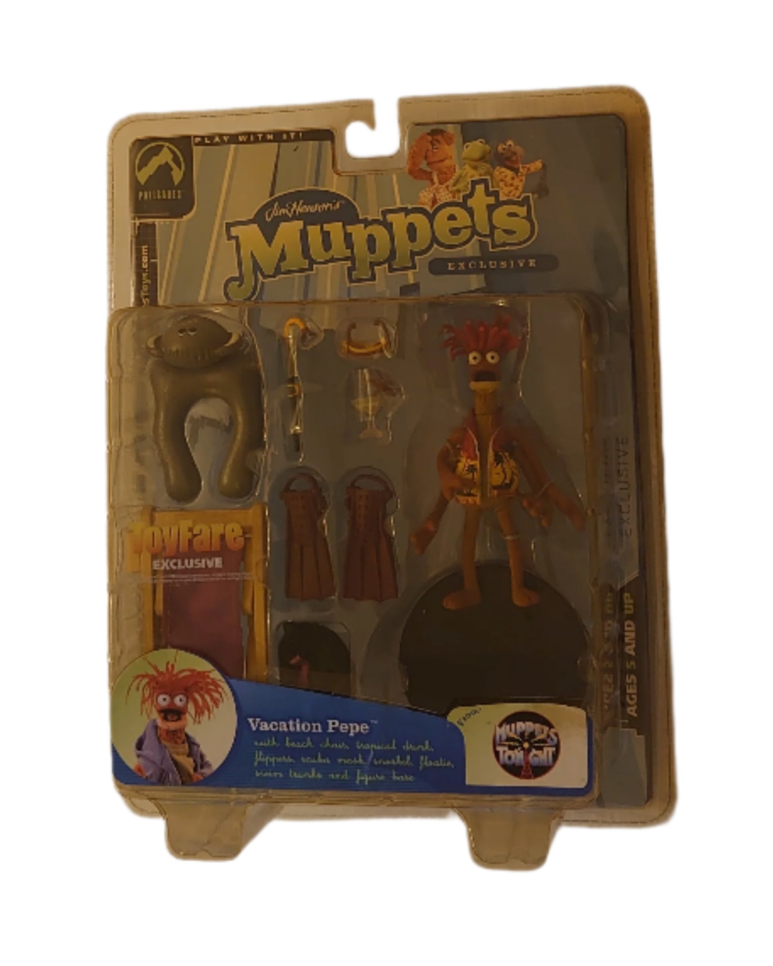 Toyfare Exclusive Vacation Pepe The Prawn From Jim Henson's Muppet Show By Palisades Toys