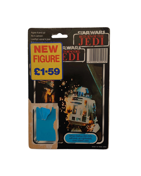 Tri Logo Palitoy Trilogo Artoo Detoo R2 D2 Pop Up Lightsabre Backing Card Last 17 The Return Of The Jedi 