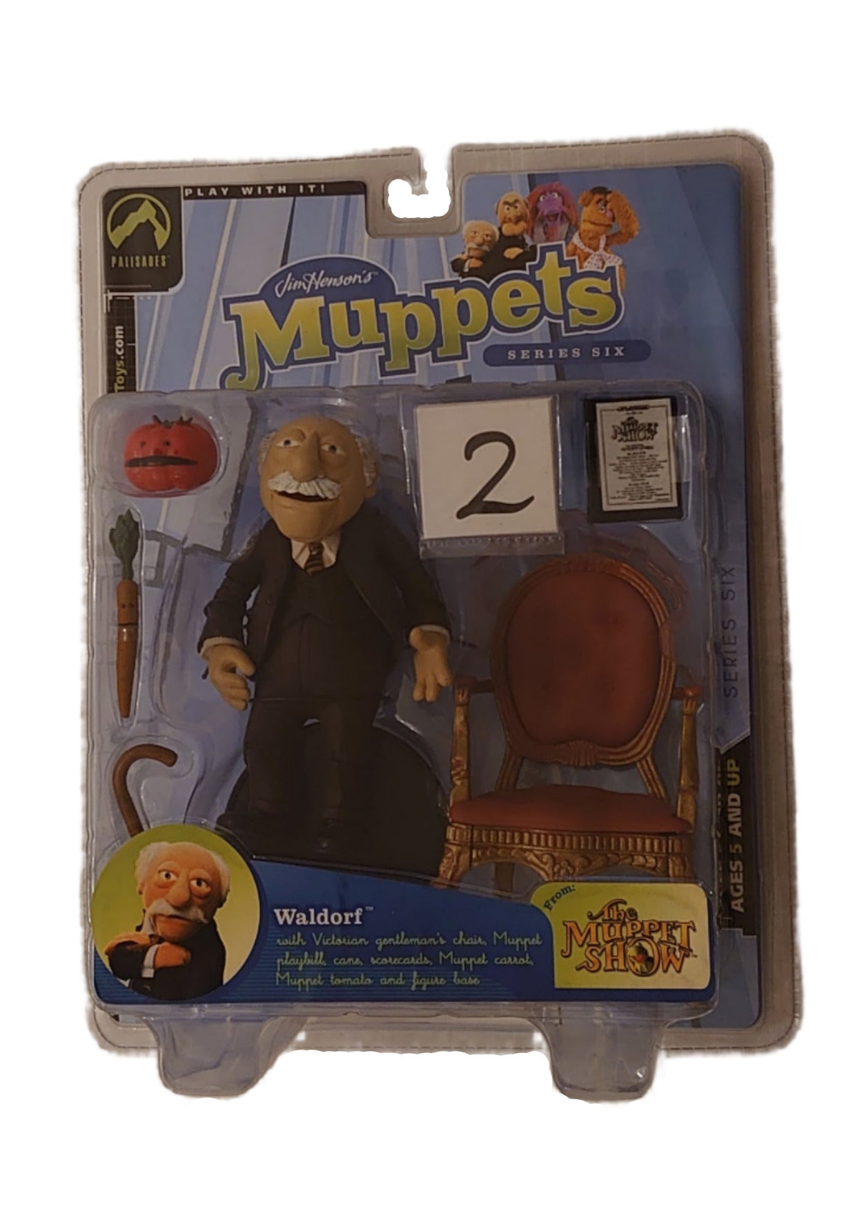 Jim Henson Muppet Show Waldorf  Palisades Toys Series 6 Figure